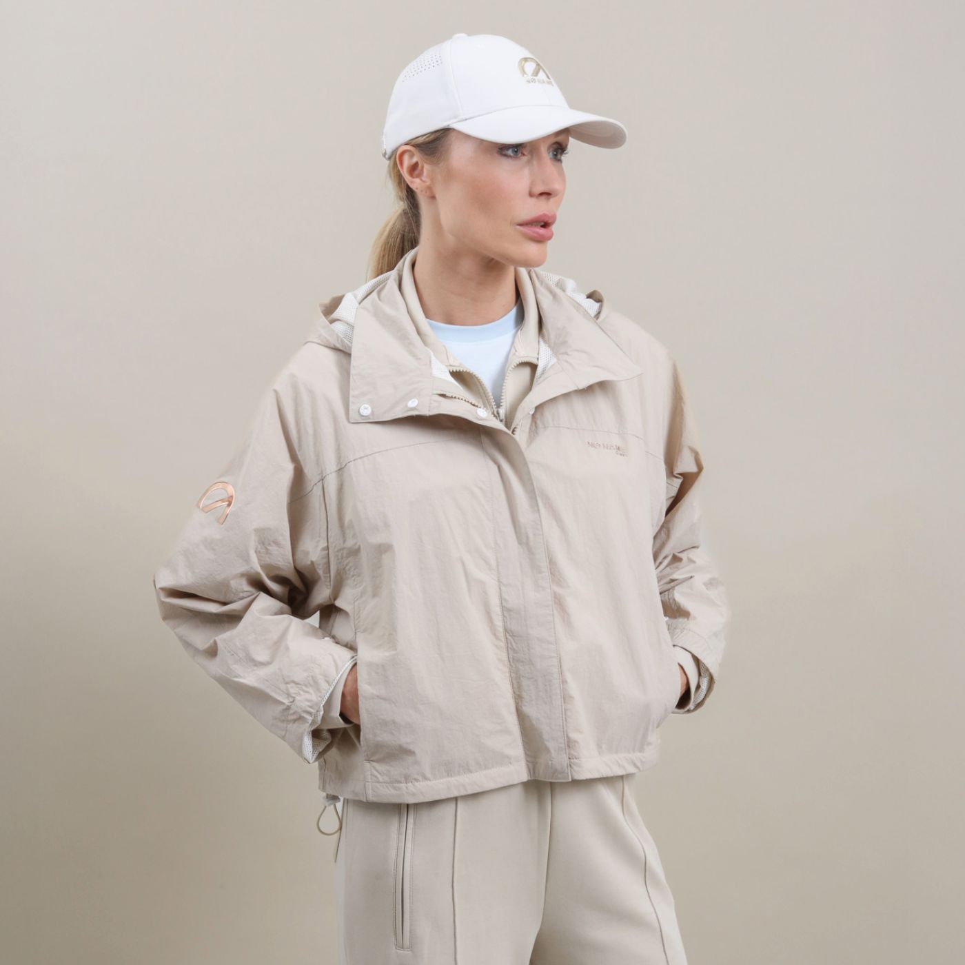 WILLO ZIP JACKET W - WINDPROOF - BEIGE